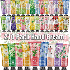 VESPRO 210-pack hand cream gift set front view with colorful tubes for hydration options