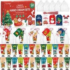 VESPRO 50-pack Christmas hand creams ready for holiday gifting