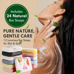 VESPRO activated charcoal bar soap helps purify skin during cleansing.