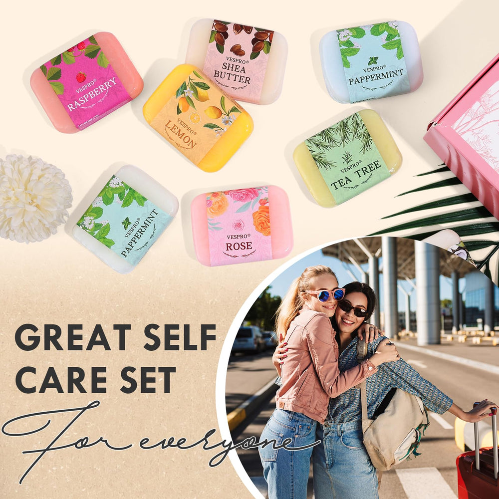 VESPRO pomegranate bar soap delivers a bright, hydrating wash.