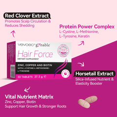 Vevoec Gluten-free symbol signals allergy-friendly hair-supporting supplement