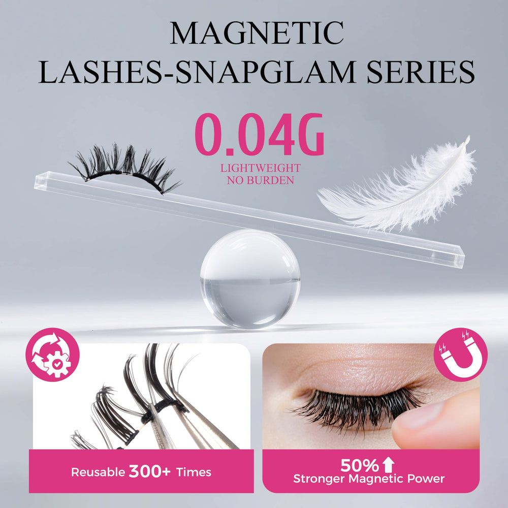VEYESBEAUTY AnimeWink lashes with applicator used for glue-free application