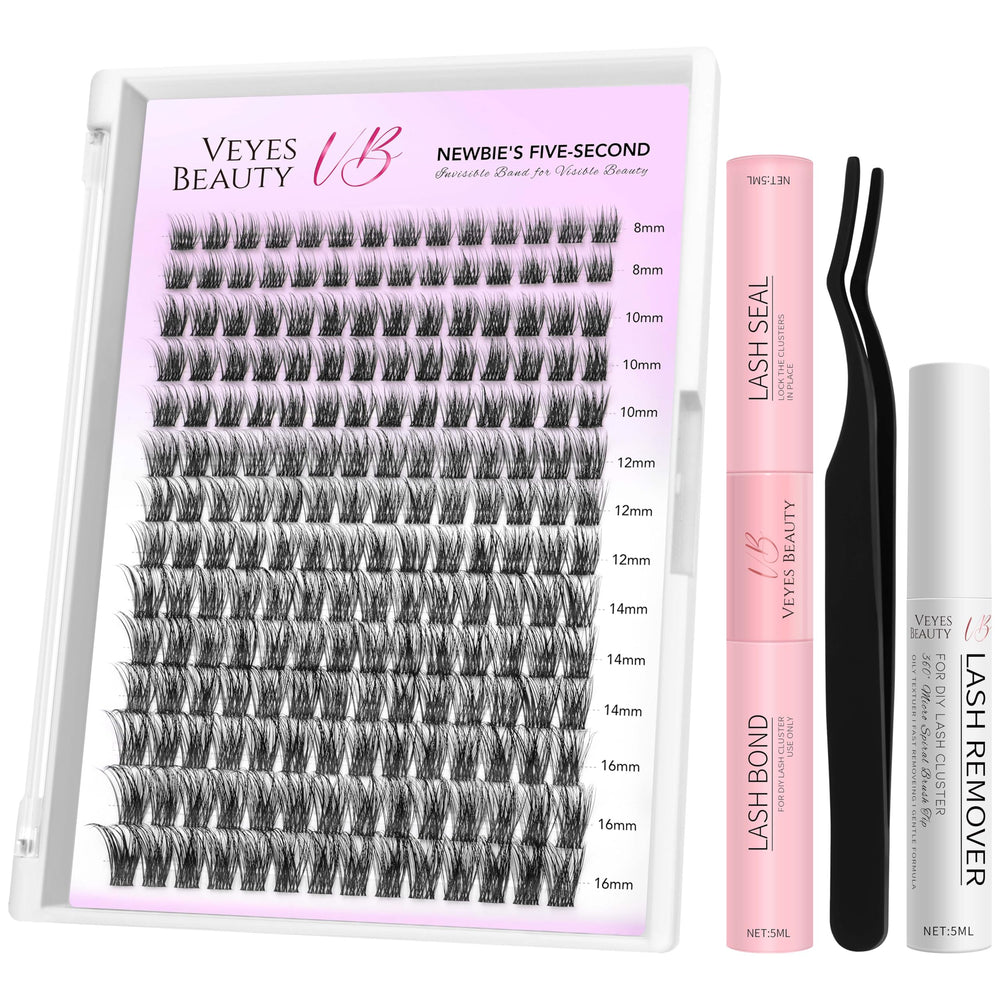 VEYESBEAUTY Dreamy Cluster Lashes kit for versatile, easy DIY looks