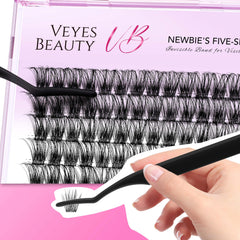 VEYESBEAUTY Lash Bond Application — secure placement on natural lashes.