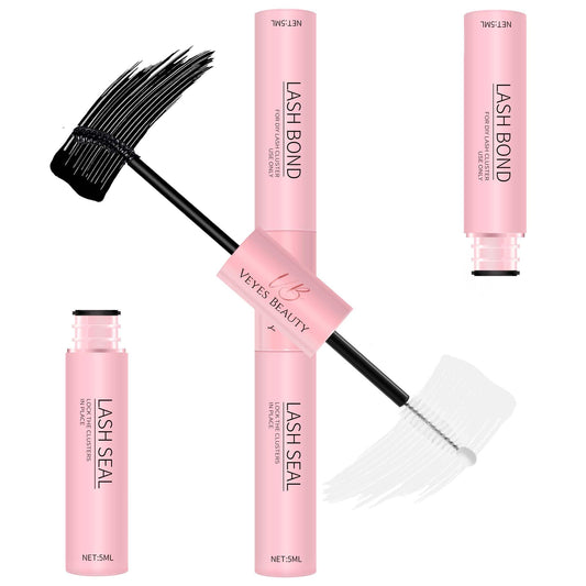 VEYESBEAUTY lash bond and seal 2-in-1 bottle for DIY lash extensions