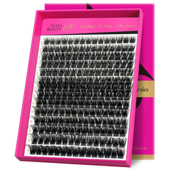 VEYESBEAUTY Lash Clusters 3D fluffy look for natural volume and comfort.