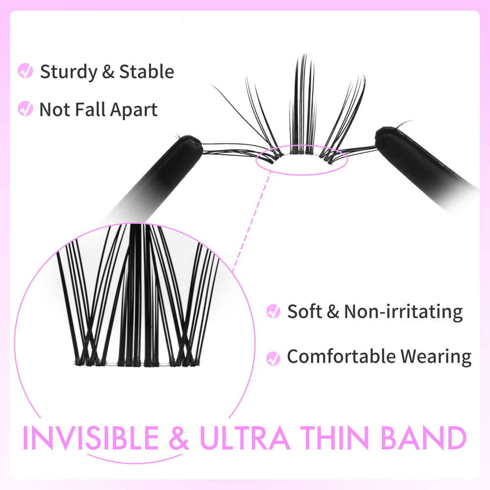 VEYESBEAUTY Manga Lash Clusters Kit applicator tool for precise placement