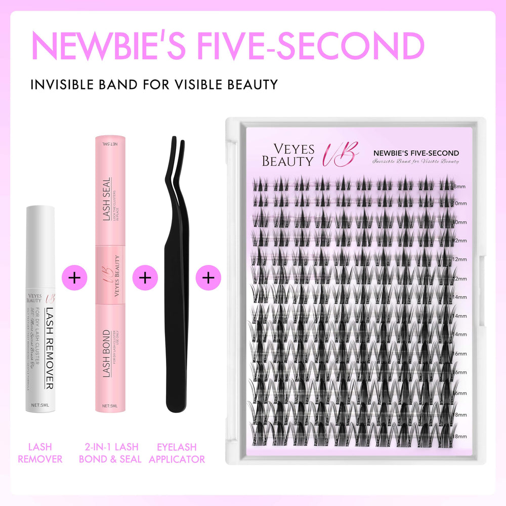 VEYESBEAUTY Manga Lash Clusters Kit bundle of clusters for versatile lash effects