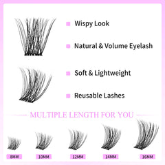 VEYESBEAUTY Handmade PBT fibers create soft, natural-feel lashes.