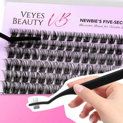 VEYESBEAUTY soft, thin lash band detail for comfortable wear.
