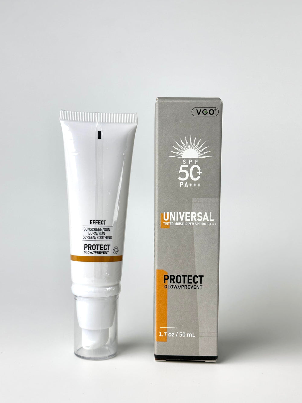 VGO fragrance-free label suits sensitive skin during sunny days.