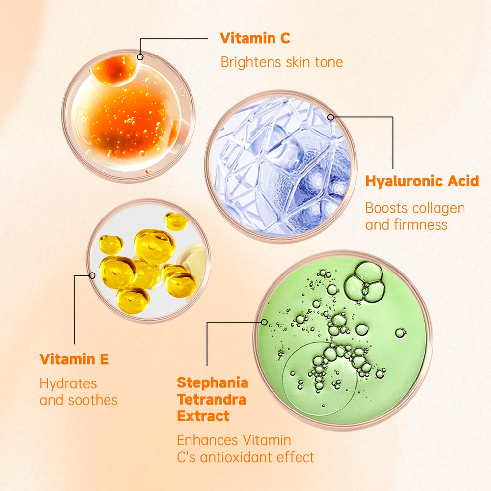 Applying VGO Vitamin C Serum on the cheek for a light, refreshing feel