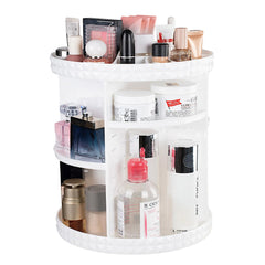 V-HANVER diamond-pattern makeup organizer adds elegant storage to the vanity