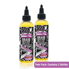 Via Natural VIA Freestyle Braid Hair Scalp Reviver pack two box enables quick braid refresh.