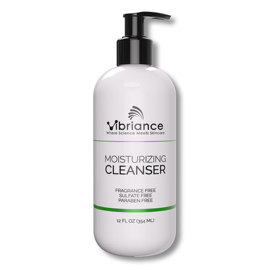 Vibriance Moisturizing Cleanser pours oil to foam for hydration.
