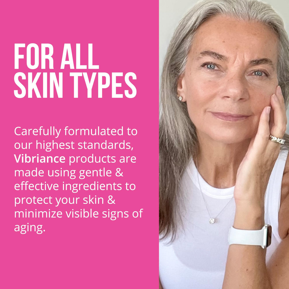 Vibriance Premium Bundle display evokes a complete skincare routine.