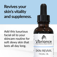 Close-up of Vibriance Skin Revival Oil texture suggesting lightweight moisture