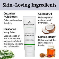 Natural ingredients feature with manuka honey and coconut oil from Vibriance.
