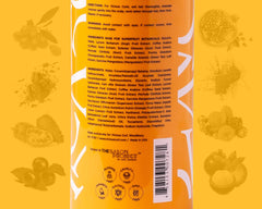 VICIOUS CURL Foaming Cleanse bottle in shower emphasizing easy daily use and hydration.