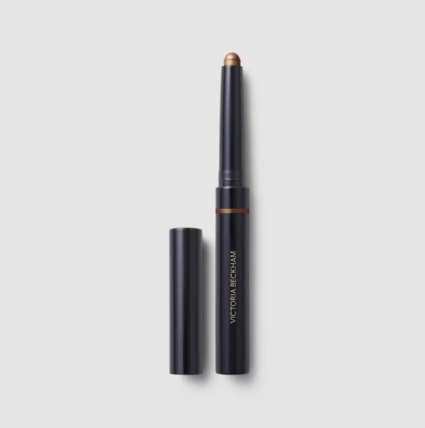 Victoria Beckham EyeWear Longwear Eyeshadow Stick Caramel — creamy, crease-free application for long-lasting color.