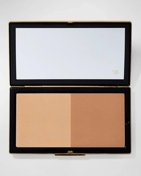 Victoria Beckham Matte Bronzing Brick Color 01 close-up depicting silky powder for a natural glow.