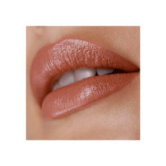 Victoria Beckham Posh Lipstick Spice swatches on skin to show versatile tone.