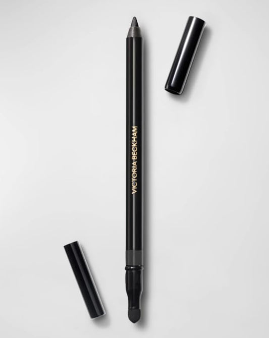 Victoria Beckham Satin Kajal ash close-up showing creamy waterproof texture.