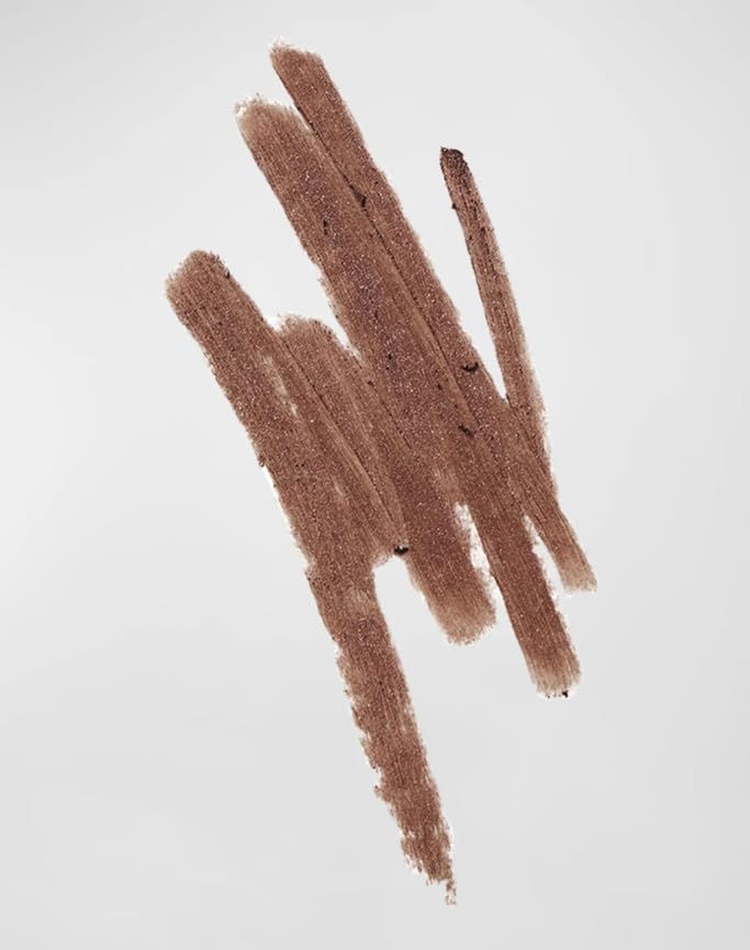 Victoria Beckham Satin Kajal Cinnamon swatch reveals vivid, smudge-proof color payoff.