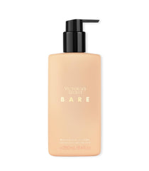 Bare Fragrance Lotion texture close-up highlights smooth, fast-absorbing hydration.