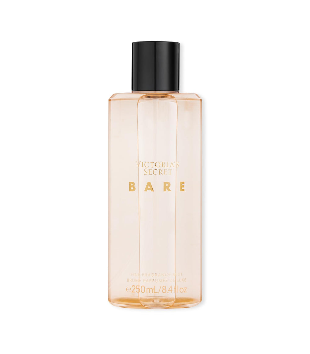 Victoria's Secret Bare Fragrance Mist bottle close-up released for a woody floral profile.
