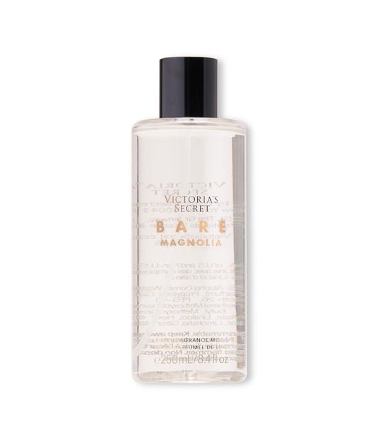 Victoria's Secret Bare Magnolia fragrance mist bottle for a light daytime refresh.