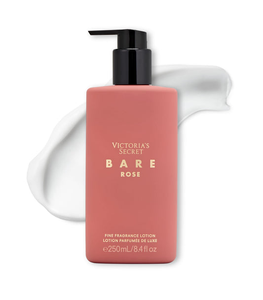 Victoria's Secret Bare Rose Lotion bottle cap closeup for easy application.