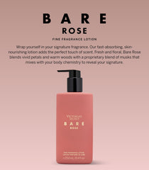 Victoria's Secret Bare Rose Lotion rose centifolia bloom note emphasis.