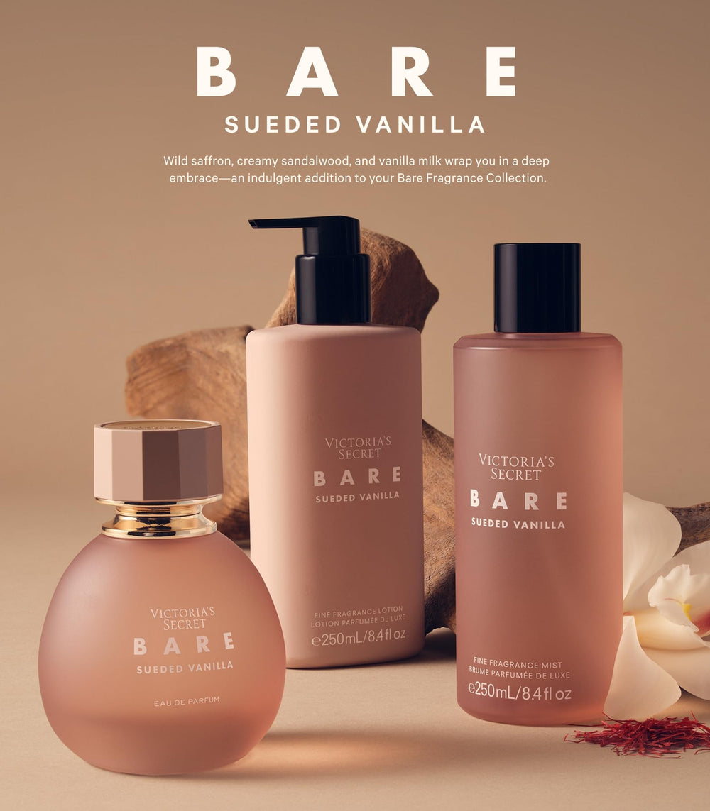 Victoria's Secret Bare Sueded Vanilla creamy sandalwood note for a velvety, comforting feel.