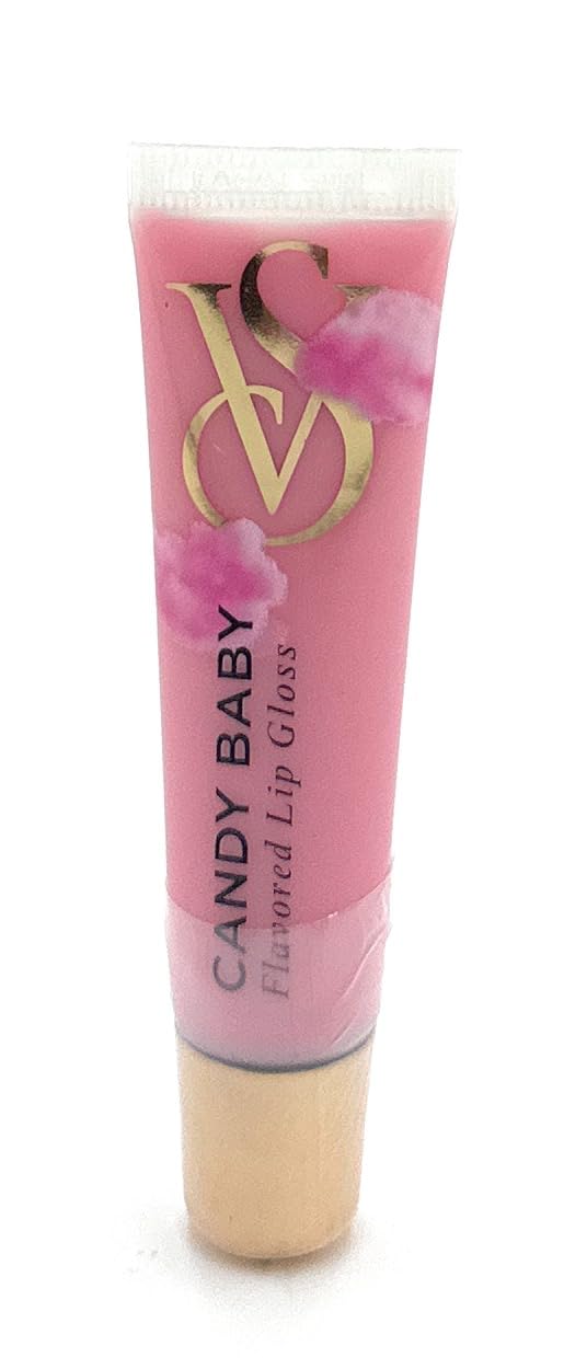 Victoria's Secret Candy Baby lip gloss adds light shine for a playful lip look.
