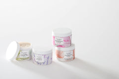 Victoria's Secret Coconut Milk and Rose Scrub on bathroom shelf suggesting daily self-care routine