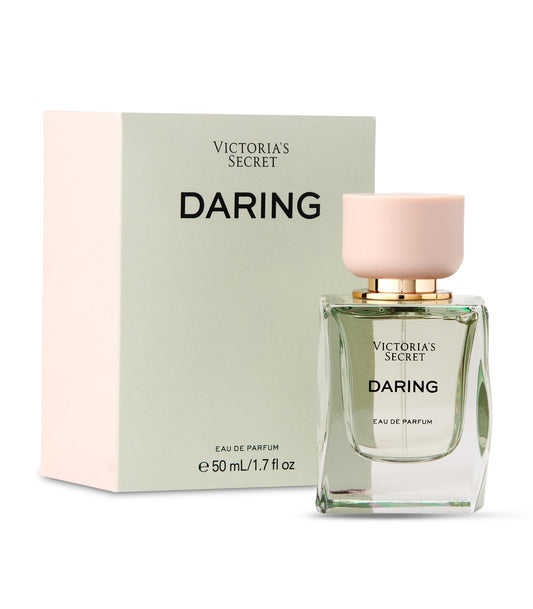 Victoria's Secret Daring bottle highlighting bergamot opening for a fresh, vibrant start.
