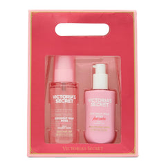 Holiday gift set packaging from Victoria's Secret for gifting