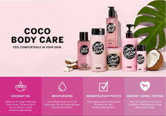 Victoria's Secret Pink Coco Scrub Wash dermatologist-tested for sensitive skin