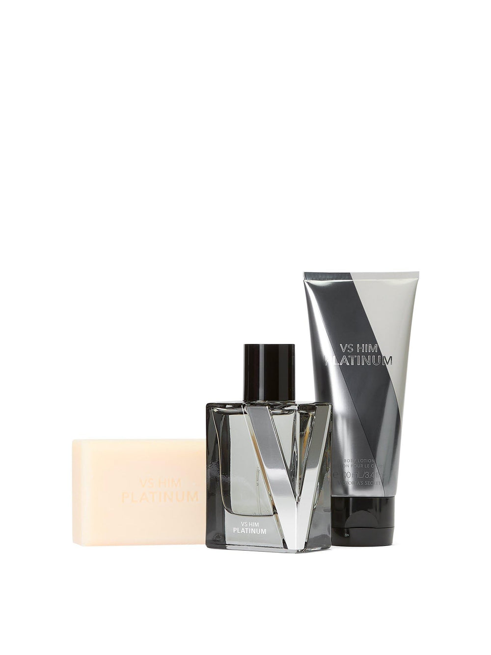 Victoria's Secret Platinum travel lotion tube ideal for on-the-go hydration.