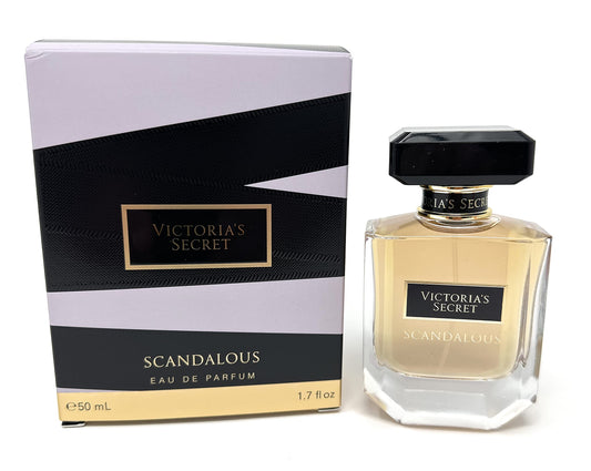 Victoria's Secret Scandalous EDP bottle closeup showing fruity-floral allure for daily wear