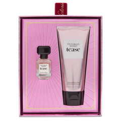 Victoria's Secret Tease mini EDP bottle close-up, ideal travel fragrance.