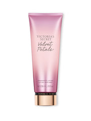 Victoria's Secret Velvet Petals lotion bottle for daily fragrance and smooth skin