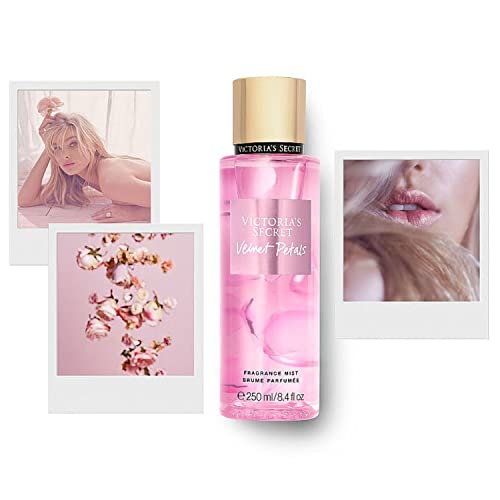 Victoria's Secret Velvet Petals packaging display showing the elegant fragrance and lotion duo.