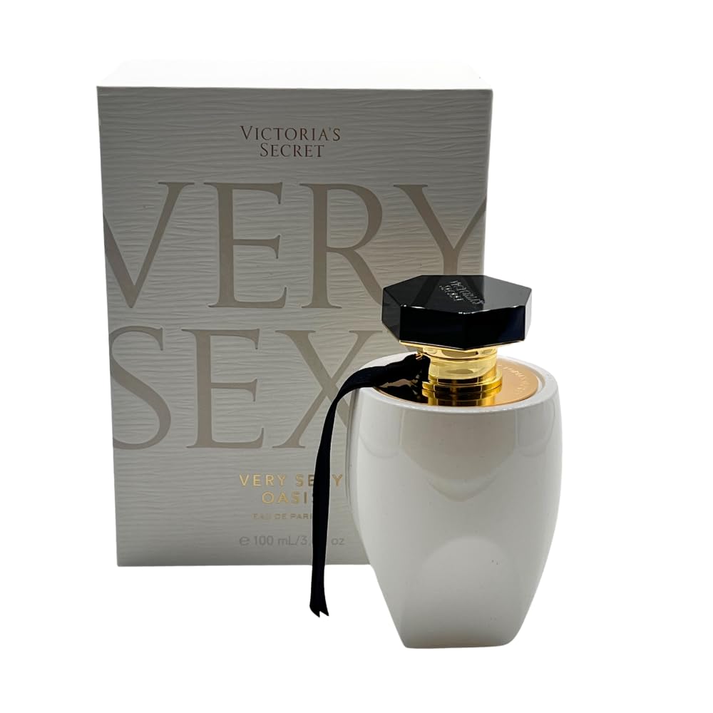 Very Sexy Oasis floral heart notes highlighted on packaging.