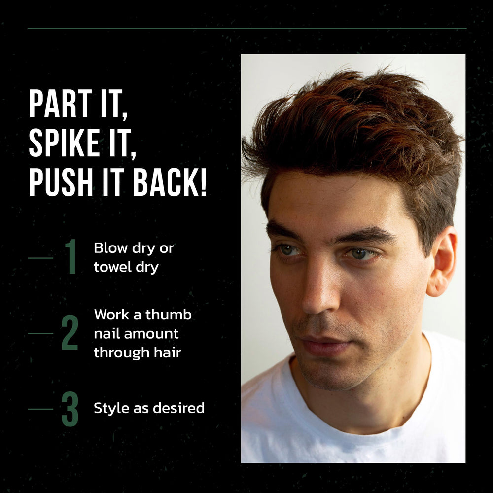 Victory Crown Paste Pomade in hand demonstrates even application.