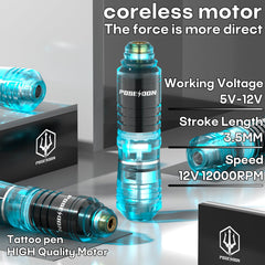 Vidattx Poseidon tattoo pen highlights ergonomic design for smooth guidance