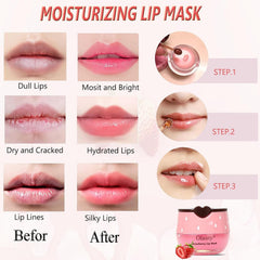 Vienflona honey pot closeup highlights nourishing texture for dry lips.