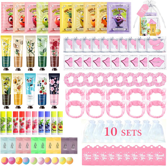 Vienflona spa party favors set packaging ready for sleepovers