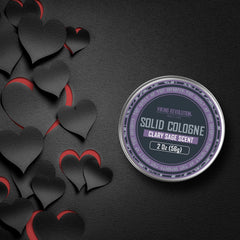 Clary Sage solid cologne application bar highlights easy, mess-free daily fragrance by Viking Revolution.
